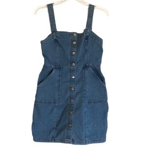 Divided, overall denim dress